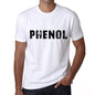 Phenol Mens T Shirt White Birthday Gift 00552 - White / Xs - Casual