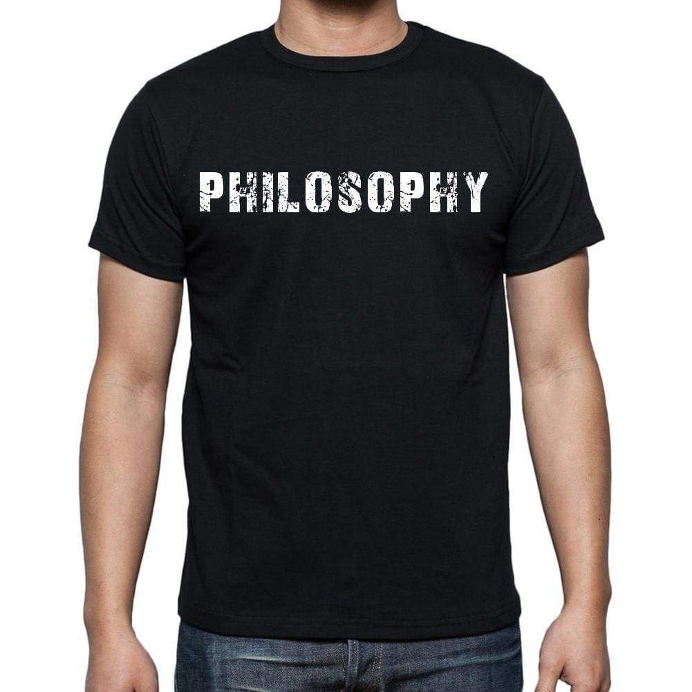 Philosophy White Letters Mens Short Sleeve Round Neck T-Shirt 00007