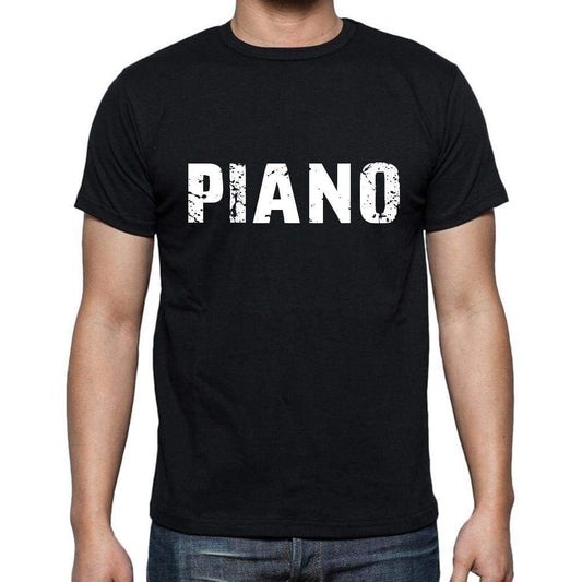 Piano Mens Short Sleeve Round Neck T-Shirt - Casual