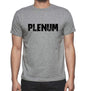 Plenum Grey Mens Short Sleeve Round Neck T-Shirt 00018 - Grey / S - Casual