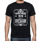 Premium Vintage Year 1970 Black Mens Short Sleeve Round Neck T-Shirt Gift T-Shirt 00347 - Black / S - Casual