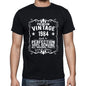 Premium Vintage Year 1984 Black Mens Short Sleeve Round Neck T-Shirt Gift T-Shirt 00347 - Black / S - Casual