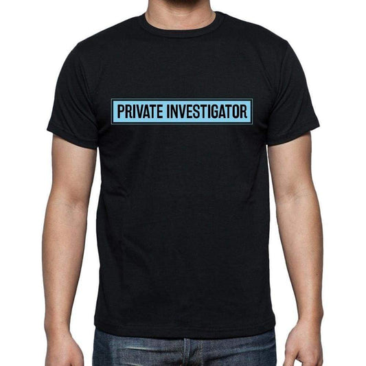Private Investigator t shirt, mens t-shirt, occupation, S Size, Black, Cotton - ULTRABASIC