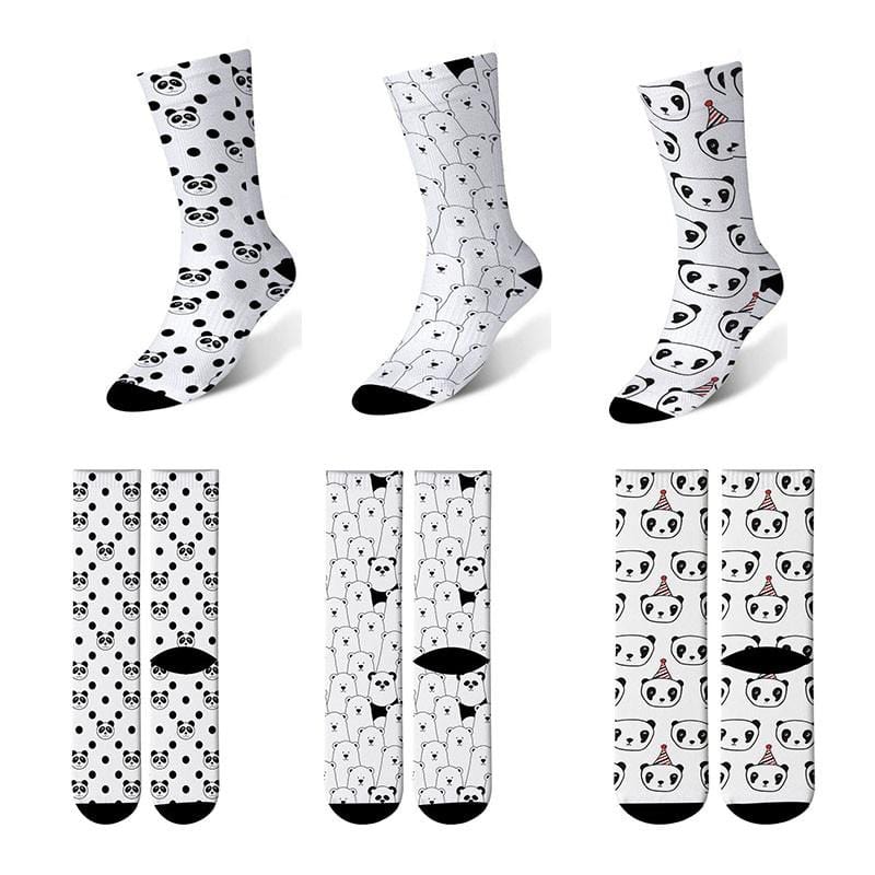 Funny Socks Women Colorful Cartoon Cute Happy kawaii panda Socks for Women's Funny Socks Printed meias Sock 6JQ-ZWL11