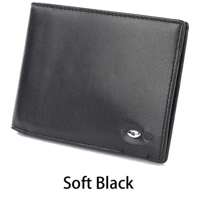 Modoker Smart Wallet Mens Genuine Leather High Quality Anti Lost Intelligent Bluetooth Purse Male Card Holders Suit for Business