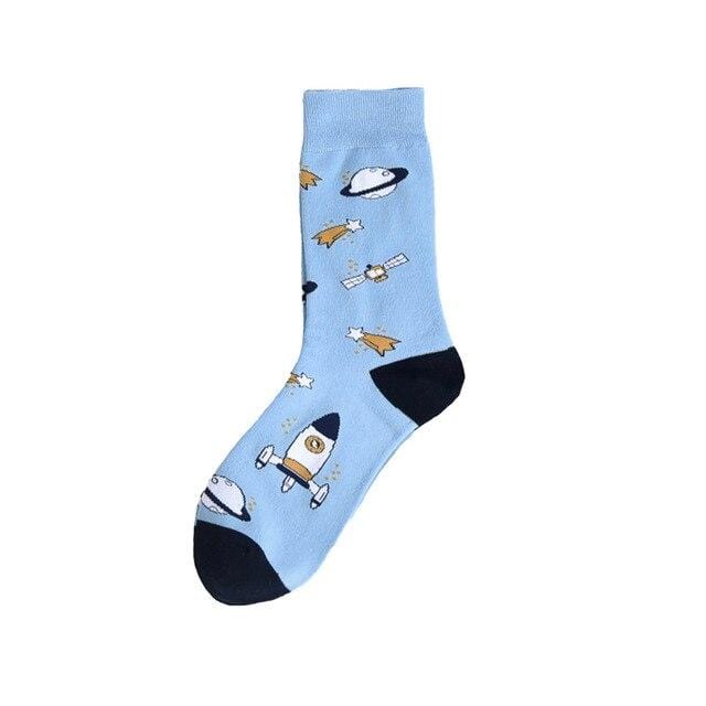 Autumn fashion street Harajuku style fun socks unisex fancy fruit animal art man cotton socks cute happy woman long socks meias