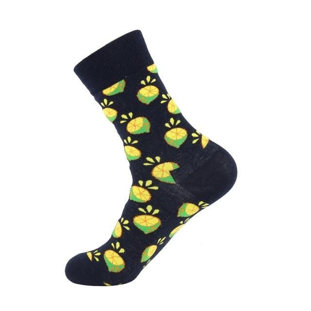 Cotton funny Socks Women &Men New 2019 cute Autumn Winter New Year Santa Claus Christmas Fruit Animal Fish Happy Socks PEONFLY