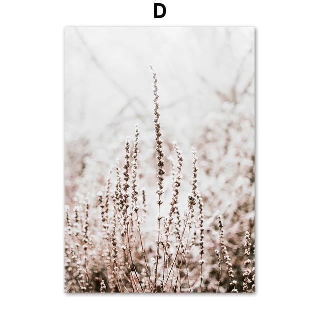 Winter Flower Dandelion Plant Landscape Wall Art Canvas Painting Nordic Posters And Prints Wall Pictures For Living Room Decor
