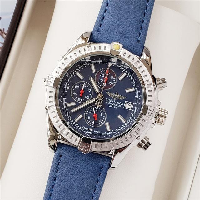 NEW Breitling Luxury Brand Mechanical Wristwatch Mens Watches Quartz Watch with Stainless Steel Strap relojes hombre automatic