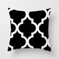 Fuwatacchi Geometric Pattern Cushion Cover Black White Soft Throw Pillow Cover Decorative Sofa Pillow Case Pillowcase Christmas