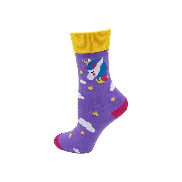 Yeadu New Harajuku Cotton Women's Socks Cute Soft Novelty Kawaii Funny Dog Cat Watermelon Bee Flamingo Sock for Girl Gift