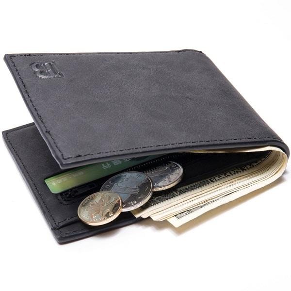 2019 Wallet men business multi-card slots Pu Leather Coin Purses item Organizer big capacity Cuzdan Vallet Male Short Money Bag
