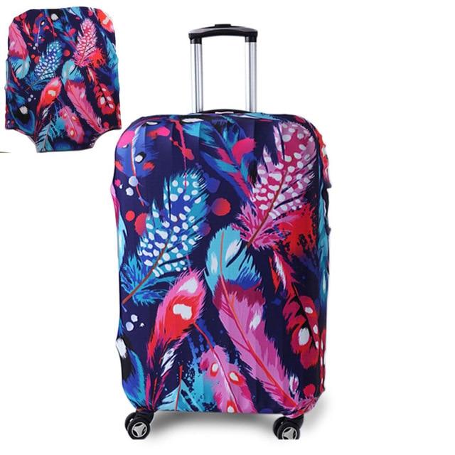 TRIPNUO Thicker Blue City Luggage Cover Travel Suitcase Protective Cover for Trunk Case Apply to 19''-32'' Suitcase Cover