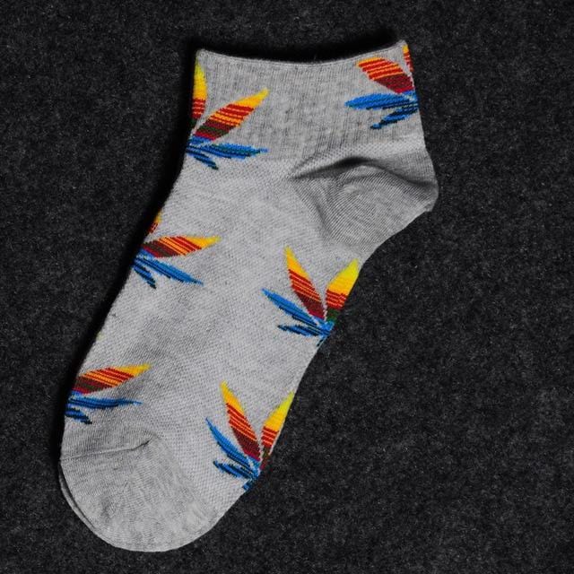 spring and autumn casual long paragraph weed boat socks Fashion comfortable high quality cotton socks leaf maple leaves