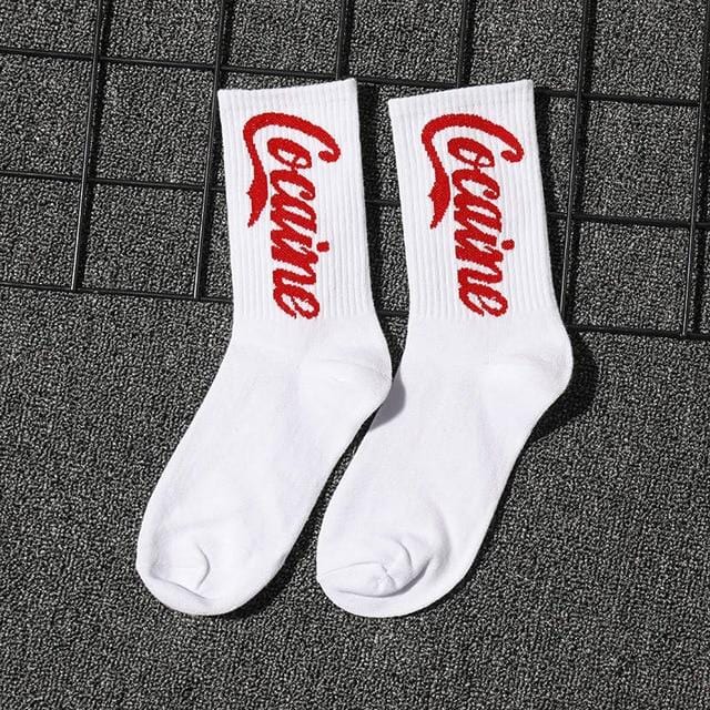 INS estilo de los hombres/calcetines de las mujeres de Europa y los Estados Unidos nueva marea de algodón calcetines en el tubo largo Streetwear Hip Hop calcetines de skateboarding