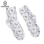 New! Spring fall/winter socks women's high quality retro fashion flower printing cotton female socks 5 color meias