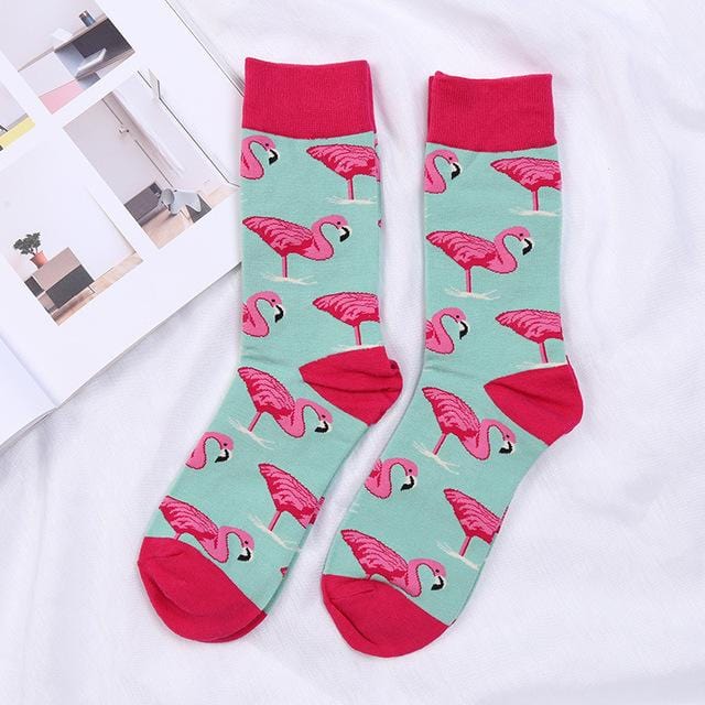 Cute Happy Socks Pink Women Men Short Cotton Socks With Print Casual Harajuku Designer Art Female Fashion For Couple Funny Socks