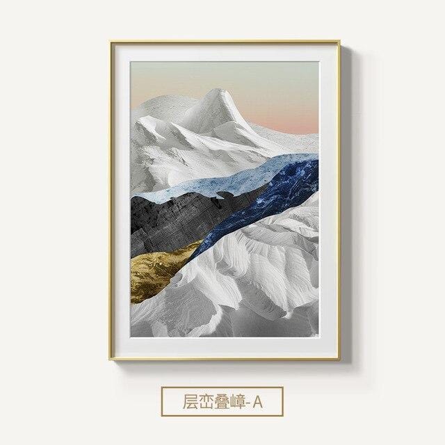 Modern Mountains All kinds Canvas Painting posters art cuadros decoracion dormitorio and prints wall pictures for living room