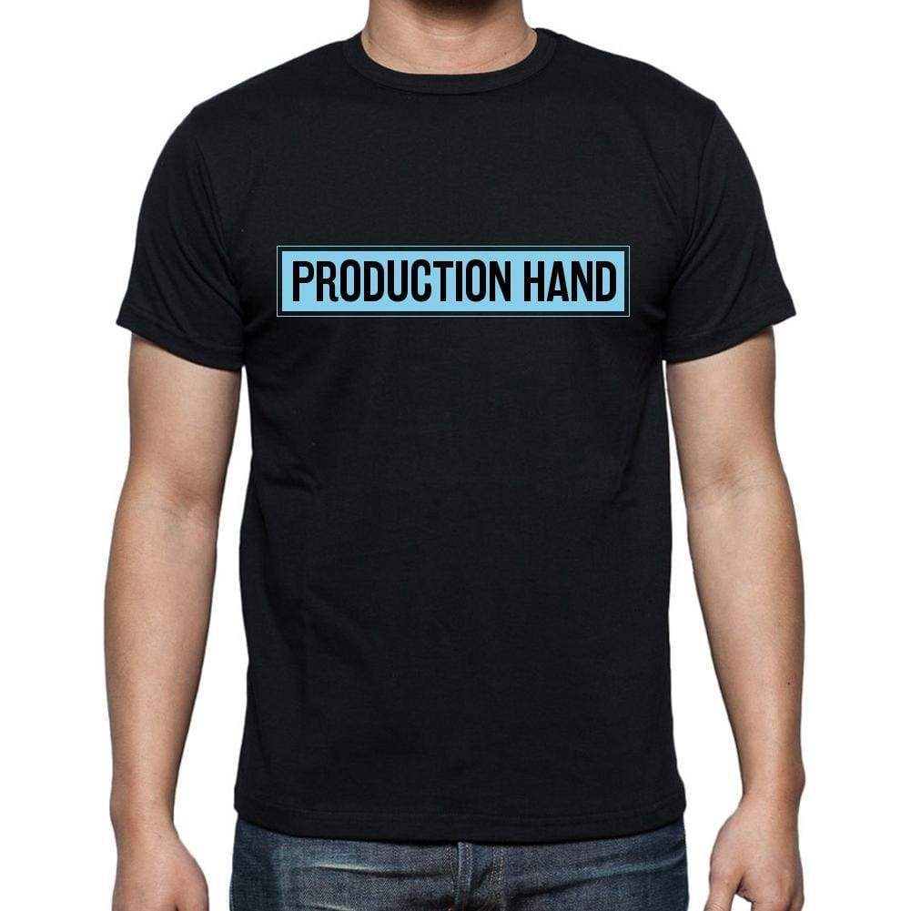 Production Hand T Shirt Mens T-Shirt Occupation S Size Black Cotton - T-Shirt