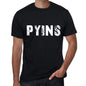 Pyins Mens Retro T Shirt Black Birthday Gift 00553 - Black / Xs - Casual