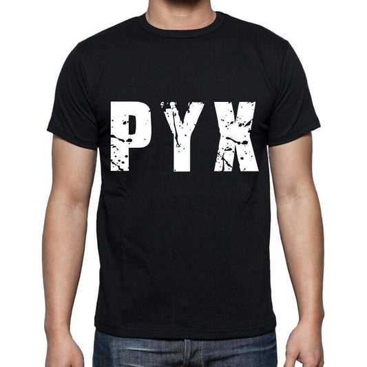 Pyx Men T Shirts Short Sleeve T Shirts Men Tee Shirts For Men Cotton Black 3 Letters - Casual