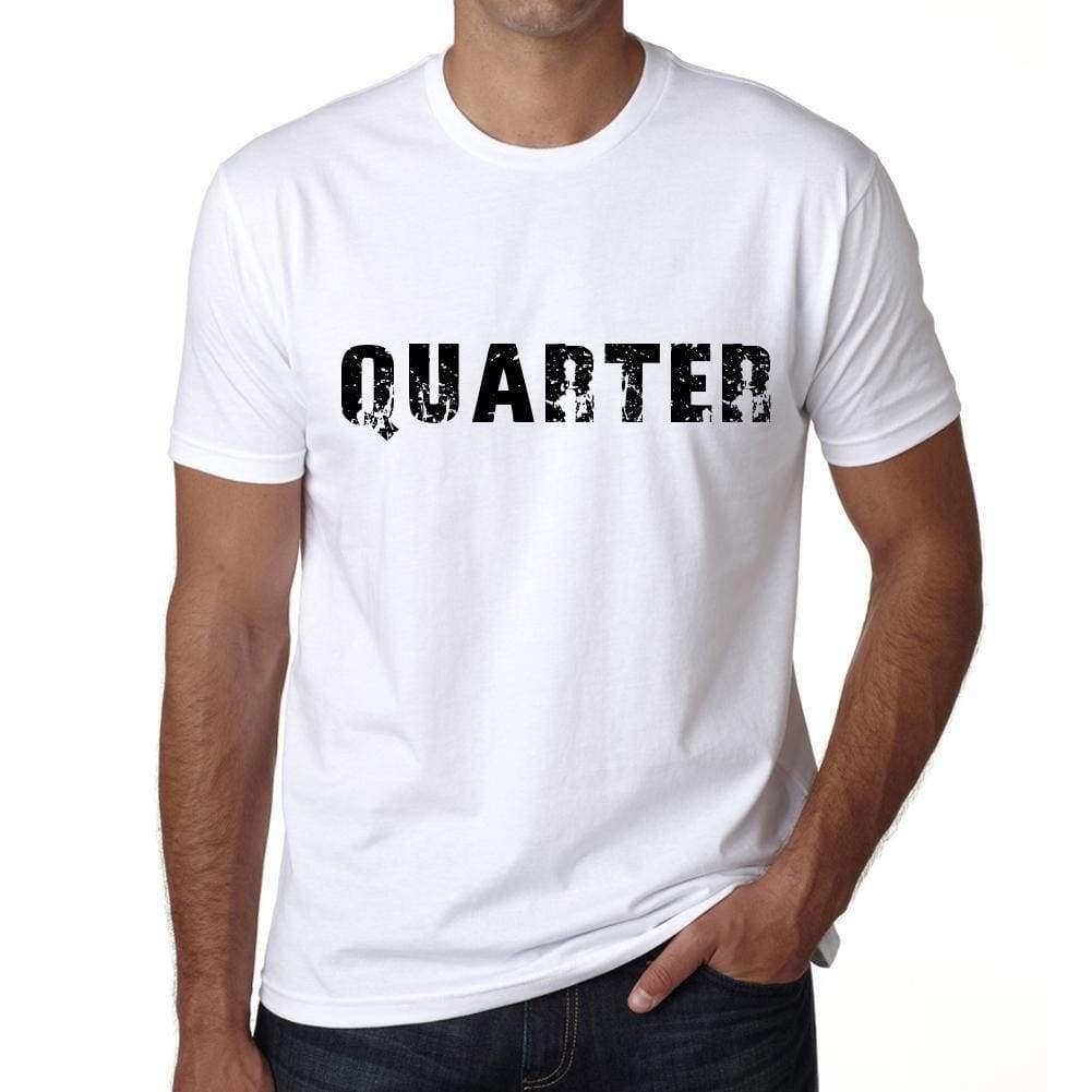 Quarter Mens T Shirt White Birthday Gift 00552 - White / Xs - Casual