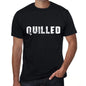 Quilled Mens T Shirt Black Birthday Gift 00555 - Black / Xs - Casual