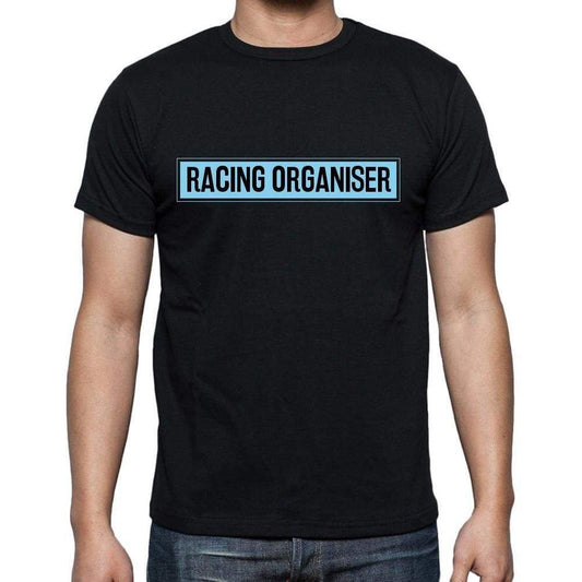 Racing Organiser T Shirt Mens T-Shirt Occupation S Size Black Cotton - T-Shirt