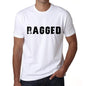 Ragged Mens T Shirt White Birthday Gift 00552 - White / Xs - Casual