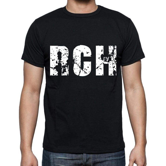 Rch Men T Shirts Short Sleeve T Shirts Men Tee Shirts For Men Cotton Black 3 Letters - Casual