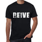 Reive Mens Retro T Shirt Black Birthday Gift 00553 - Black / Xs - Casual