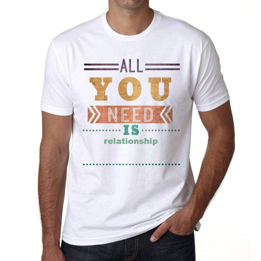 Relationship Mens Short Sleeve Round Neck T-Shirt 00025 - Casual