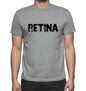 Retina Grey Mens Short Sleeve Round Neck T-Shirt 00018 - Grey / S - Casual