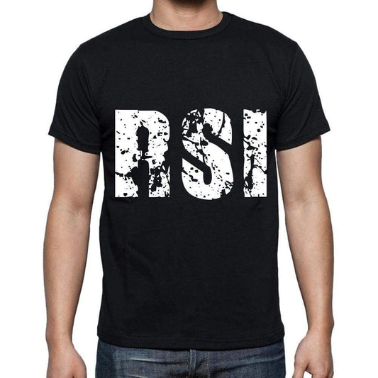 Rsi Men T Shirts Short Sleeve T Shirts Men Tee Shirts For Men Cotton Black 3 Letters - Casual