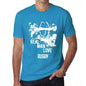 Rugby Real Men Love Rugby Mens T Shirt Blue Birthday Gift 00541 - Blue / Xs - Casual