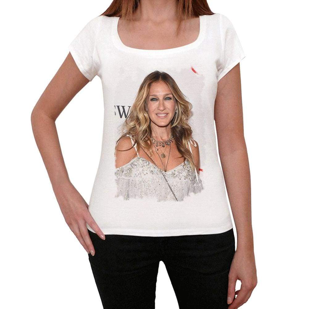 Sarah Jessica Parker Womens T-Shirt White Birthday Gift 00514 - White / Xs - Casual
