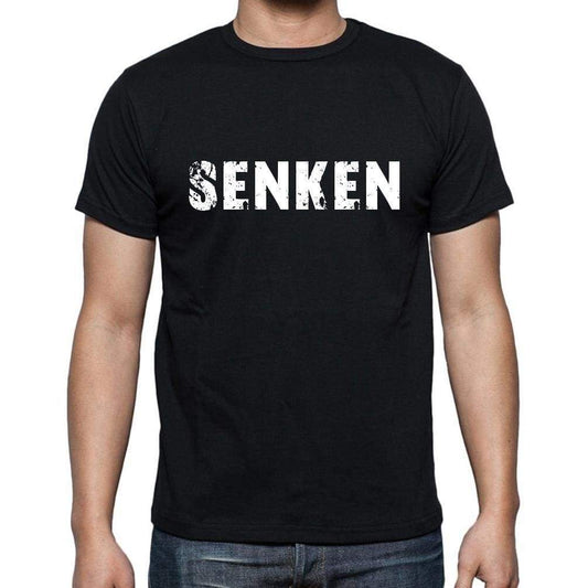 Senken Mens Short Sleeve Round Neck T-Shirt - Casual