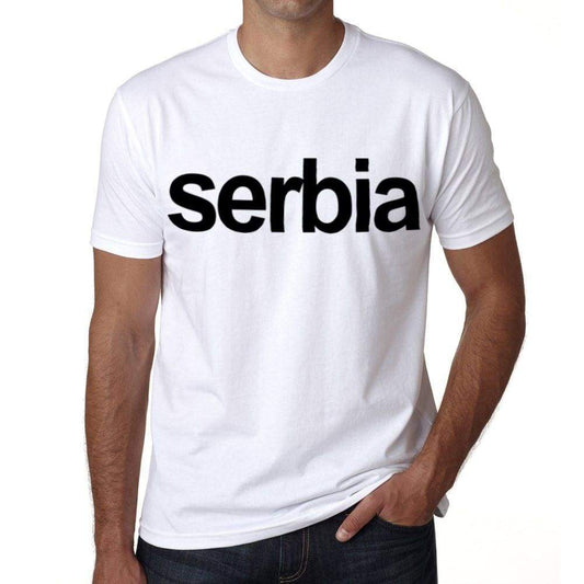 Serbia Mens Short Sleeve Round Neck T-Shirt 00067