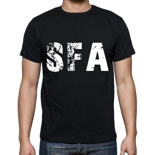 Sfa Men T Shirts Short Sleeve T Shirts Men Tee Shirts For Men Cotton Black 3 Letters - Casual
