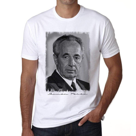 Shimon Peres 1 Shimon Peres Tshirt Mens White Tee 00239