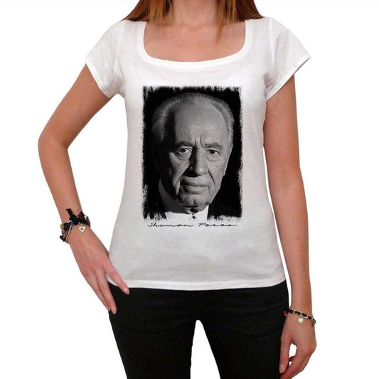 Shimon Peres 2 Shimon Peres Tshirt Womens Short Sleeve Scoop Neck Tee 00240