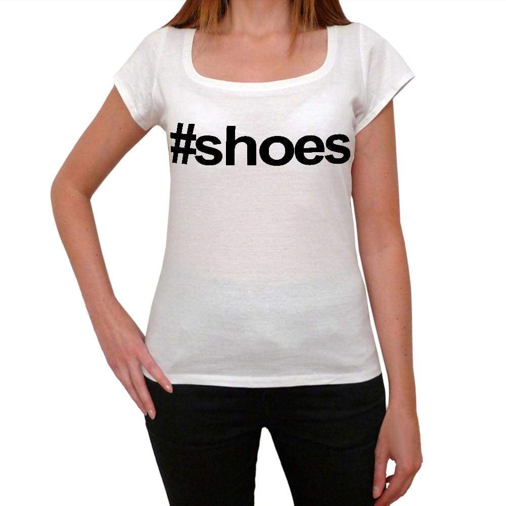Shoes Hashtag Womens Short Sleeve Scoop Neck Tee 00075