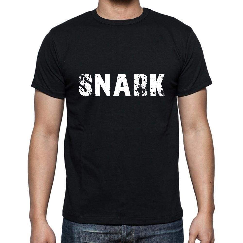 Snark Mens Short Sleeve Round Neck T-Shirt 5 Letters Black Word 00006 - Casual