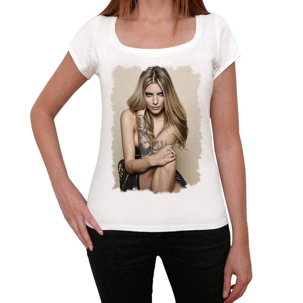 Sophia Thomalla Womens T-Shirt White Birthday Gift 00514 - White / Xs - Casual