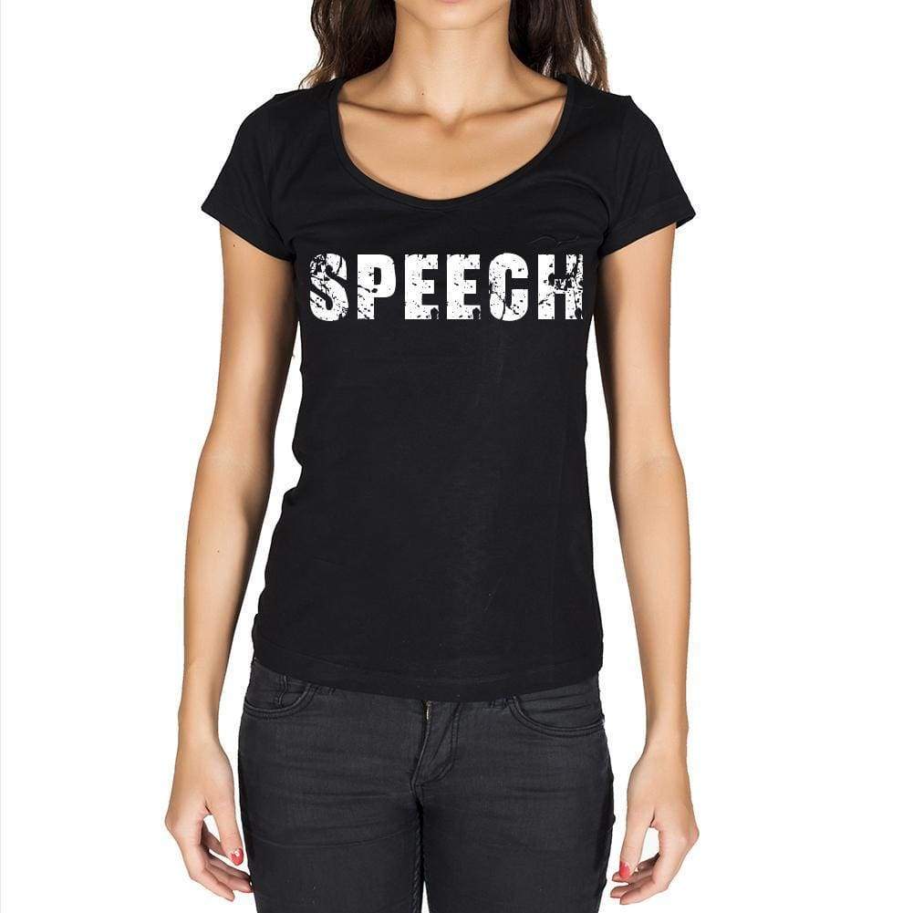 Speech Womens Short Sleeve Round Neck T-Shirt - Casual