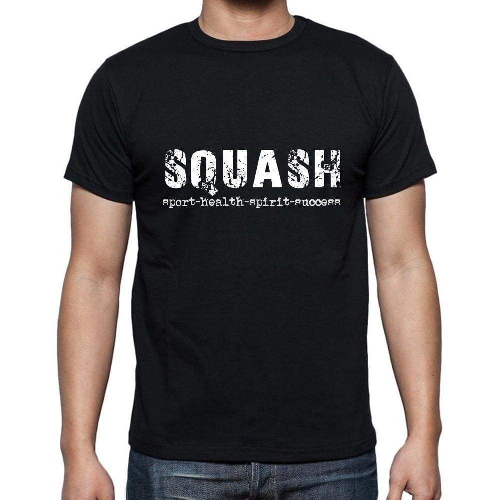 Squash Sport-Health-Spirit-Success Mens Short Sleeve Round Neck T-Shirt 00079 - Casual