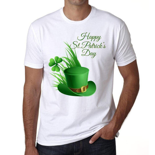 St Patricks Day Hat And Shamrock T-Shirt For Men T Shirt Gift - T-Shirt