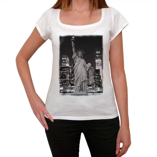 Statue Of Liberty 5 Womens Short Sleeve Round Neck T-Shirt 00111