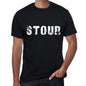 Stour Mens Retro T Shirt Black Birthday Gift 00553 - Black / Xs - Casual