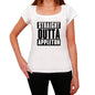 Straight Outta Appleton Womens Short Sleeve Round Neck T-Shirt 00026 - White / Xs - Casual